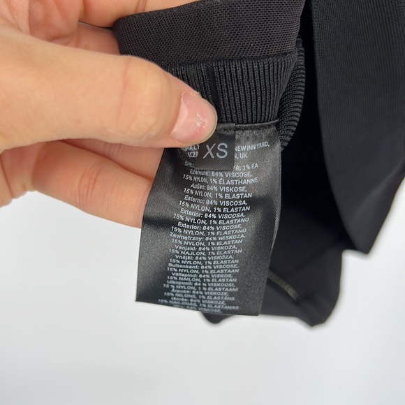 David Koma London Ribbon Mini Dress in Black - Picture 8 of 10